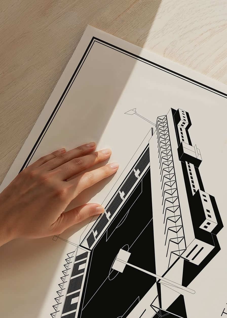 Poster Vitality Stadium Vintage Sketch-12