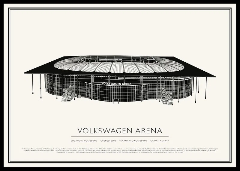 Volkswagen Arena Vintage Sketch poster-12