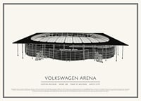 Volkswagen Arena Vintage Sketch plakāts-1