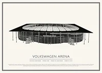 Volkswagen Arena Vintage Sketch poster-1