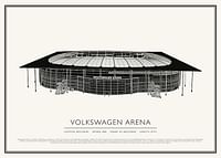 Poster Volkswagen Arena Vintage Sketch-1