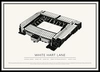 Poster White Hart Lane Vintage Sketch-0
