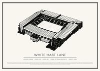 Poster White Hart Lane Vintage Sketch-1
