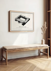 White Hart Lane Vintage Sketch plakāts-2