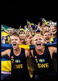Jonatan Hellvig Och David Åhman OS-Guld Poster-2