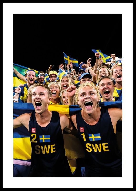 Jonatan Hellvig Och David Åhman OS-Guld Poster-12
