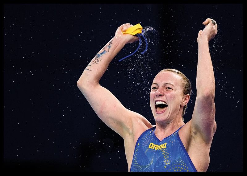 Sarah Sjöström OS-Guld Paris Poster-12