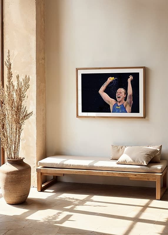 Poster Sarah Sjöström OS-Guld Paris crossfade