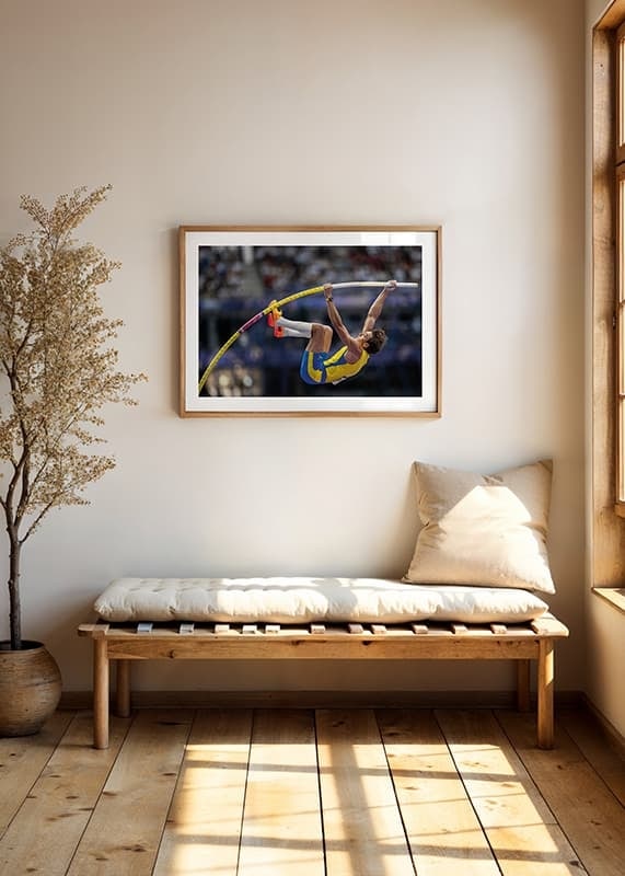 Poster Armand Duplantis OS-Guld Paris 2024 No1 crossfade