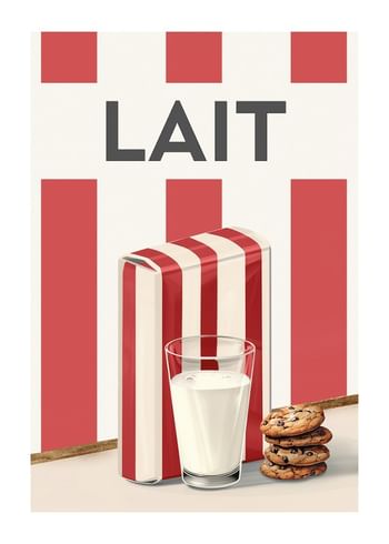 Affiche Lait Rouge