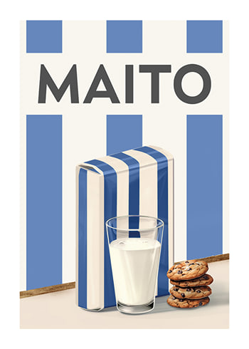 Juliste Maito Sininen