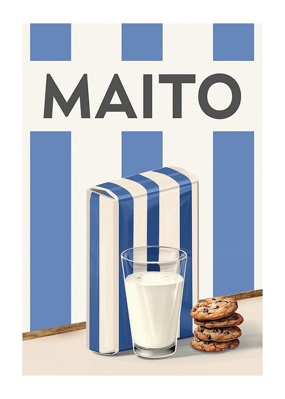 Juliste Maito Sininen