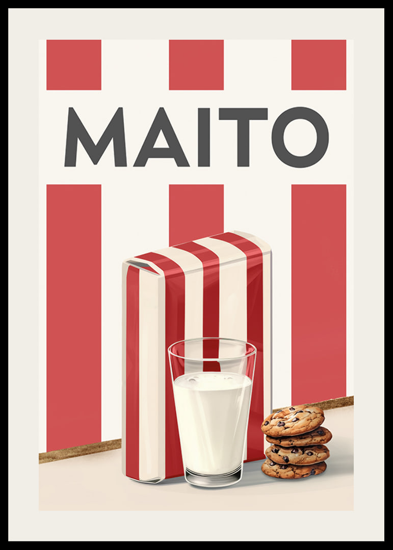 Maito Punainen Juliste-12