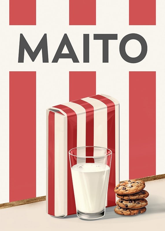 Maito Punainen Juliste-12