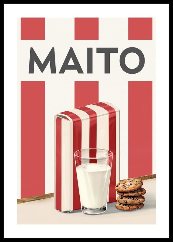 Maito Punainen Juliste-12