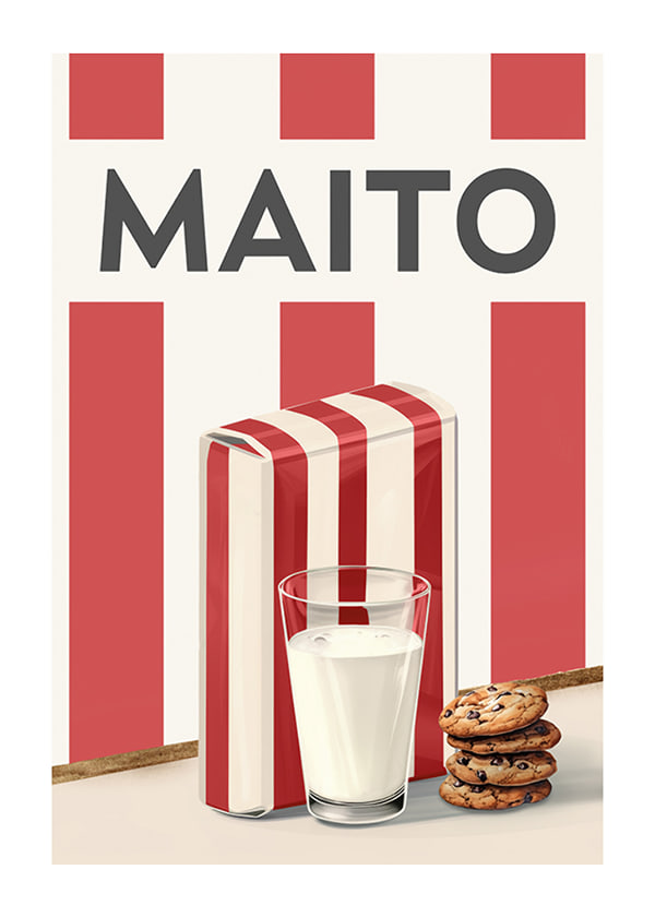 Juliste Maito Punainen