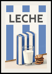 Leche Azul Póster-2