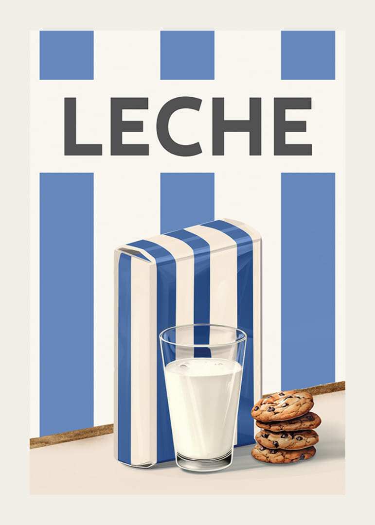 Leche Azul Póster-12