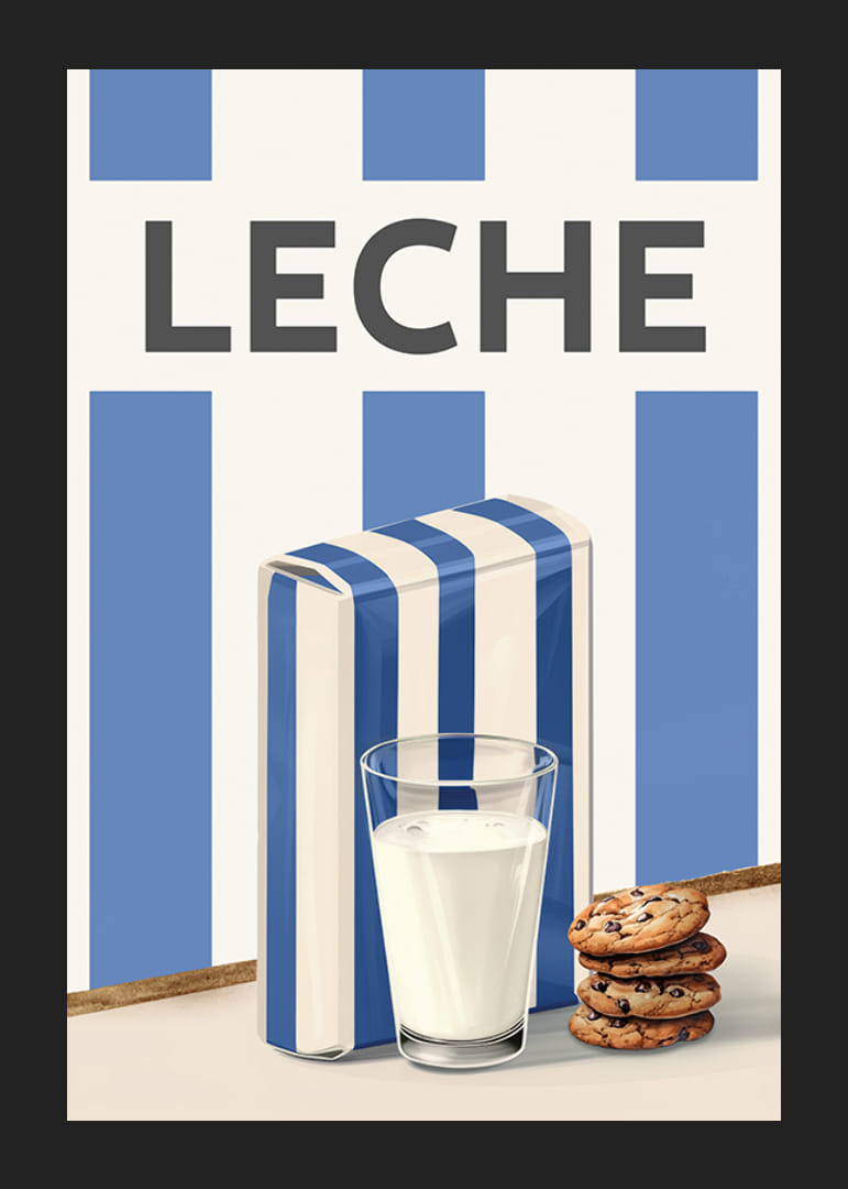 Leche Azul Póster-12