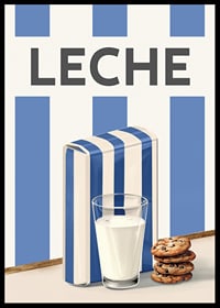 Leche Azul Póster-6