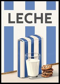 Leche Azul Póster-2