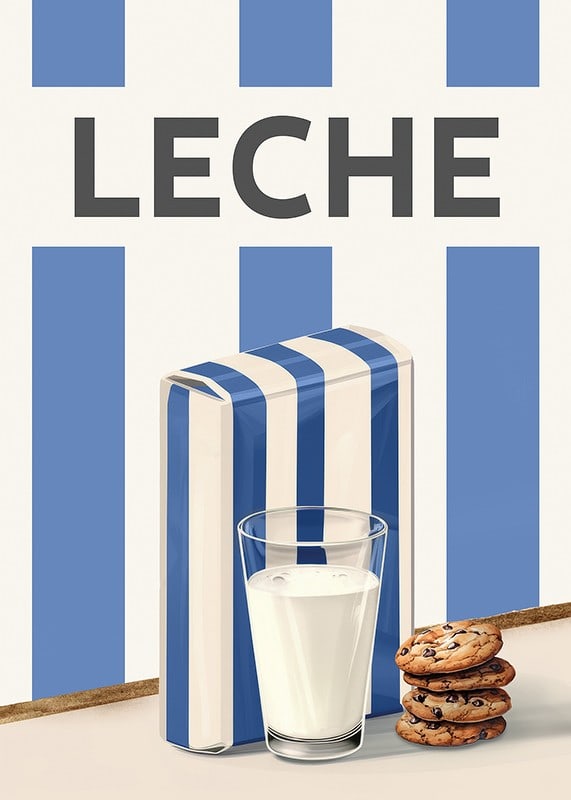 Leche Azul Póster-12