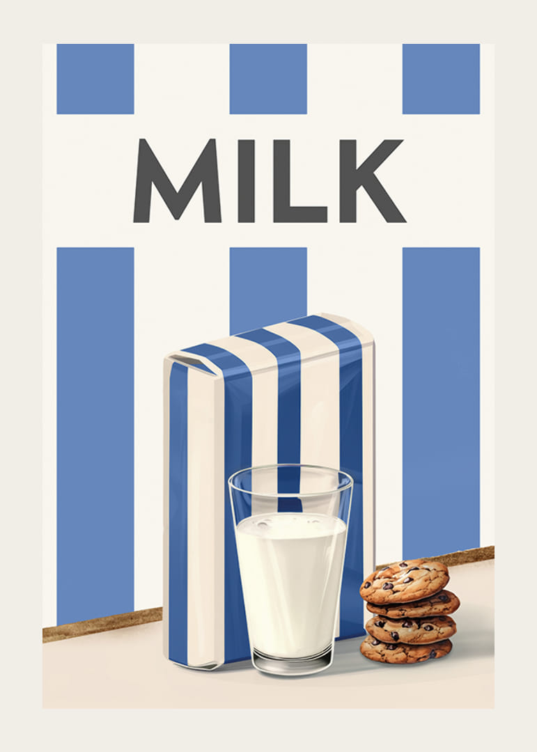 Milk Blue Poster-12