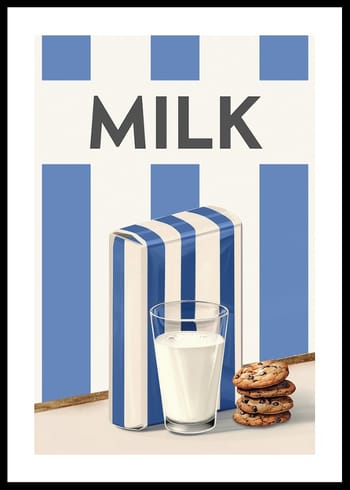 Poster Milk Blue
