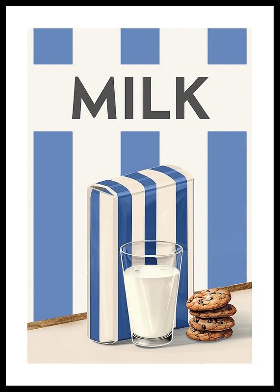 Mliečna modrá plagát-12