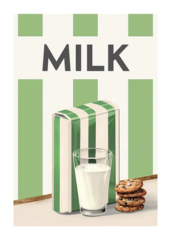 Poster Milk Green