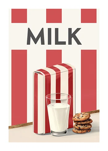 Poster Milk Red