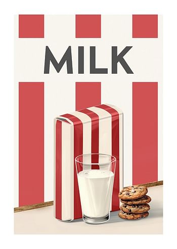 Poster Milk Red