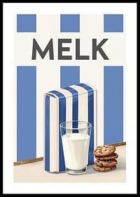 Melk Blå Poster-0