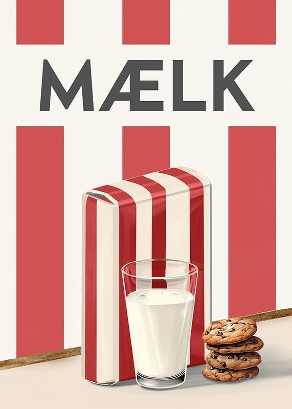Mælk Rød Plakat-12