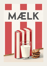 Mælk Rød Plakat-3