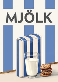 Lättmjölk Blå Poster-7