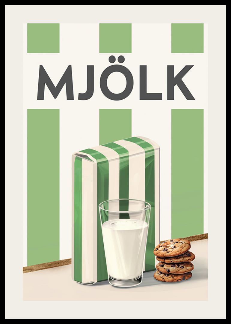 Mellanmjölk Grön Poster-12