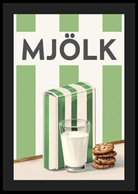 Mellanmjölk Grön Poster-4