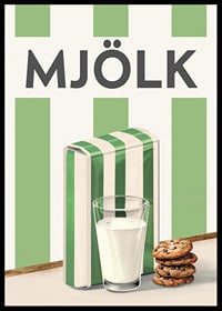 Mellanmjölk Grön Poster-6