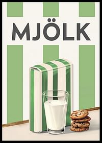 Mellanmjölk Grön Poster-2