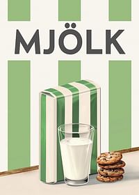 Mellanmjölk Grön Poster-3