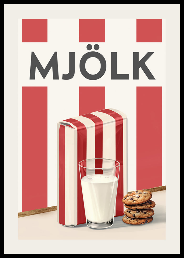Mjölk Röd Poster-12