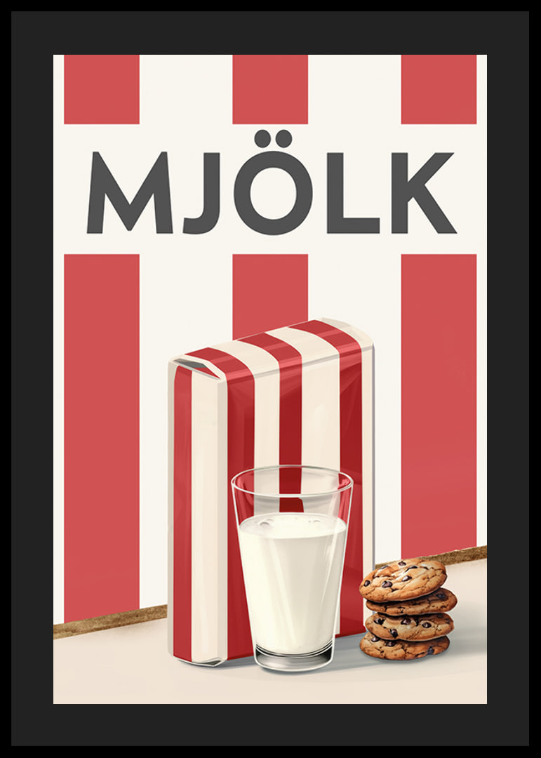 Mjölk Röd Poster-12