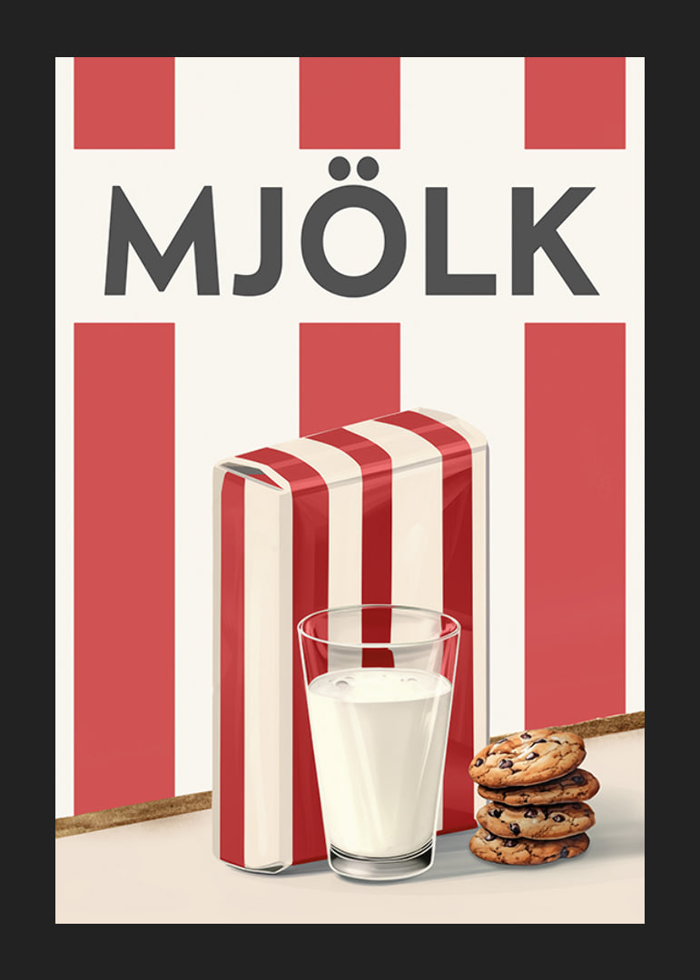 Mjölk Röd Poster-12