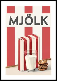 Mjölk Röd Poster-0