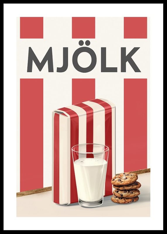 Mjölk Röd Poster-12