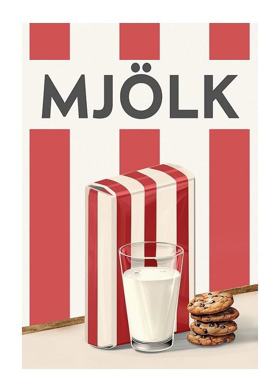 Mjölk Röd Poster-12