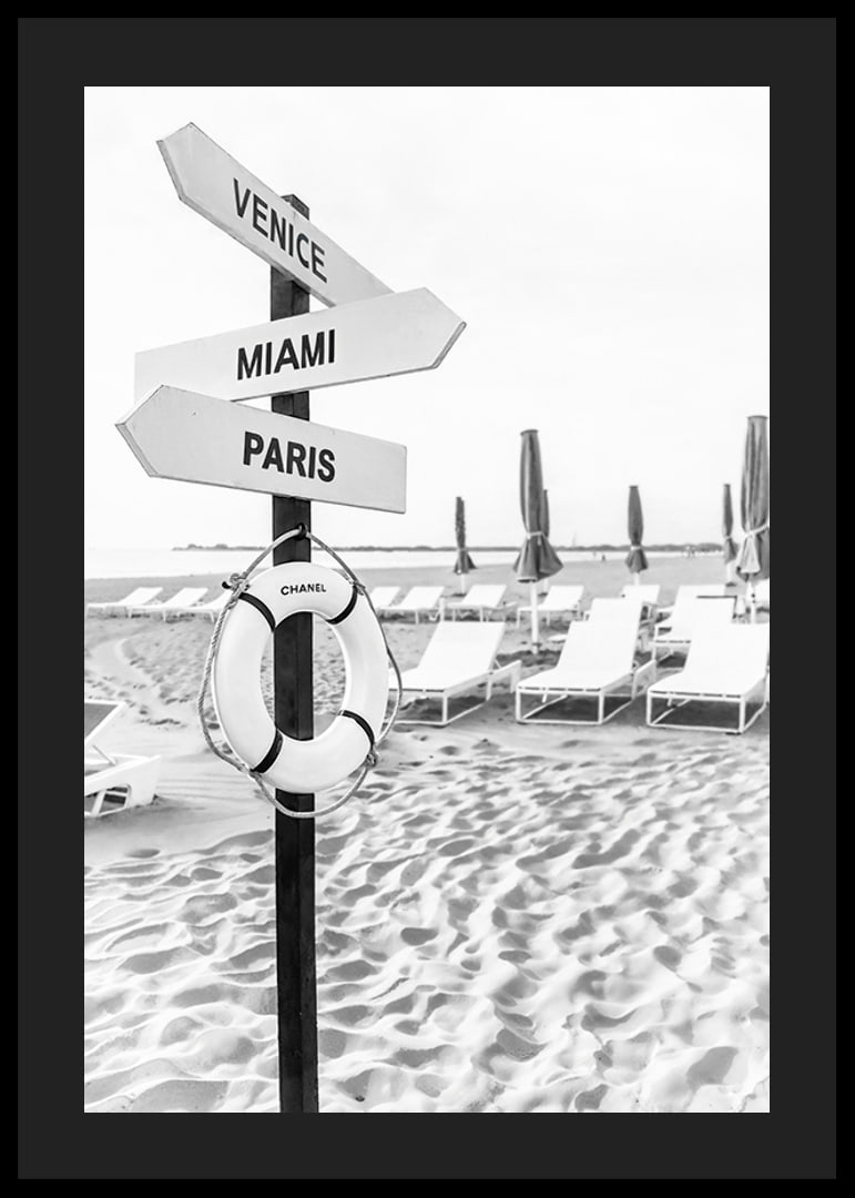 Black and white poster with a sign of luxury destinations-12
