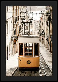 Affiche met een tram in Lissabon-4