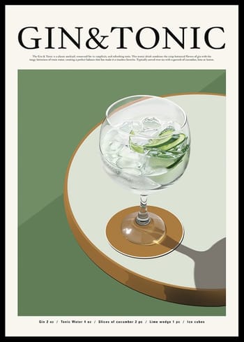 Poster Classic Gin & Tonic